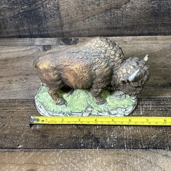 American West Buffalo Bison Ceramic Statue Sculpture Andrea by Sadek #5955 - Picture 7 of 7